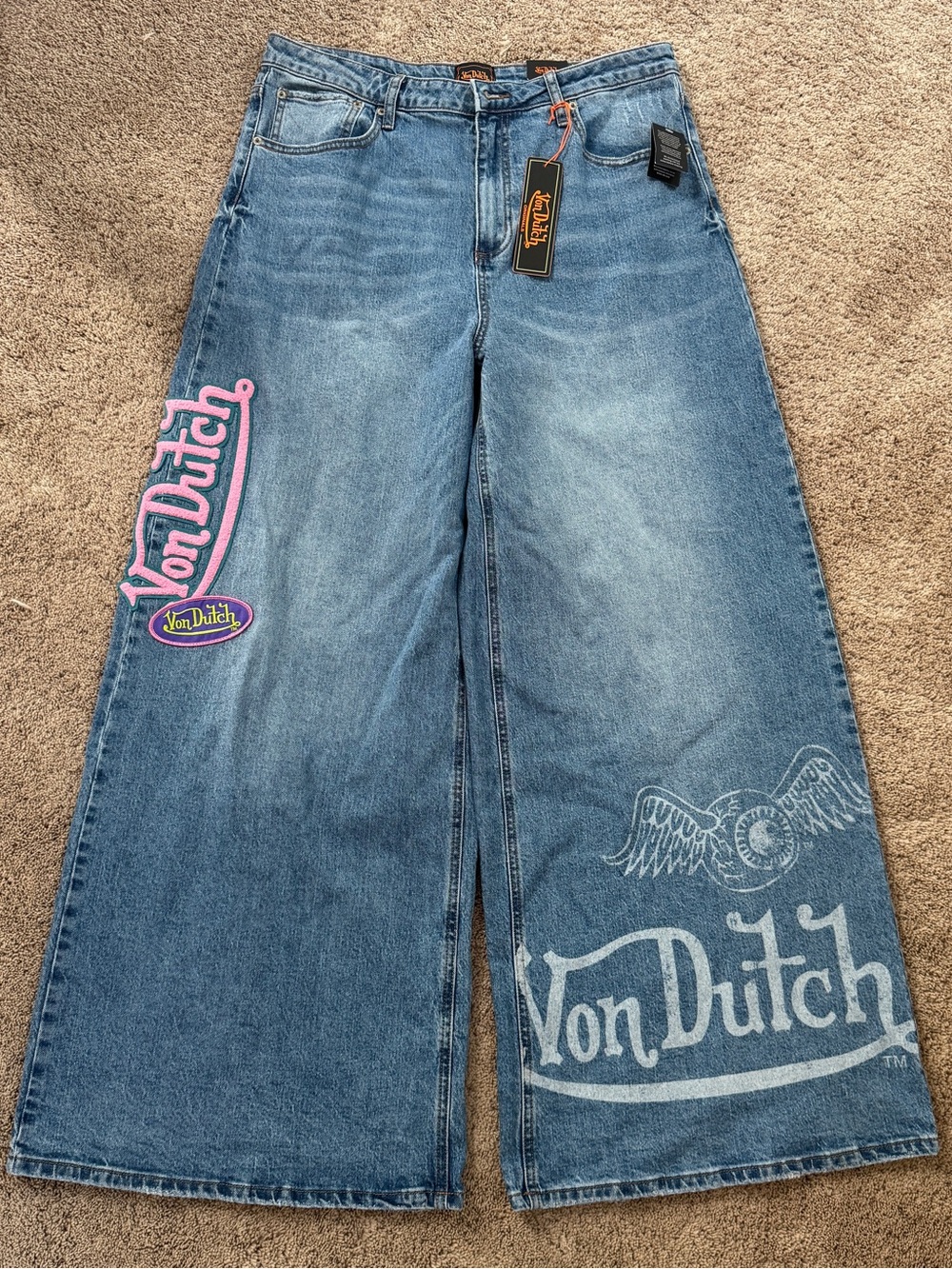 Brand New Baggy Von Dutch Jeans 30x31